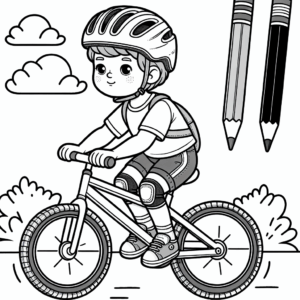coloring_page_Sport_Cycling Cycling