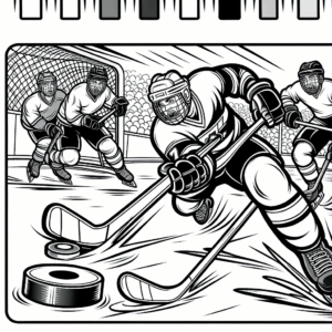 coloring_page_Sport_Hockey Hockey