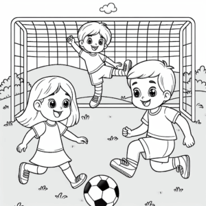 coloring_page_Sport_Soccer Soccer