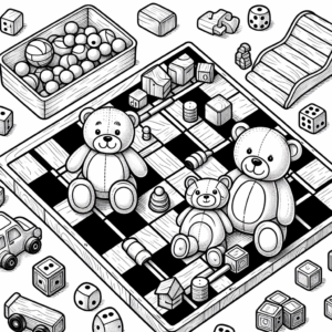 coloring_page_Toys_Boardgame Boardgame