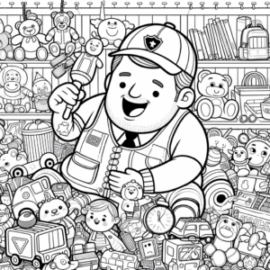 coloring_page_Toys_Bouncer Bouncer