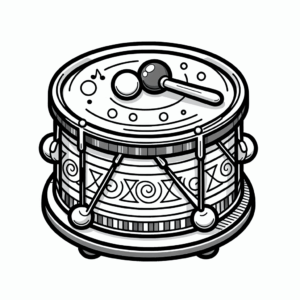 coloring_page_Toys_Drum Drum