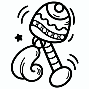 coloring_page_Toys_Rattle Rattle