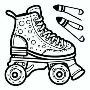 coloring_page_Transportation_Rollerskate Rollerskate