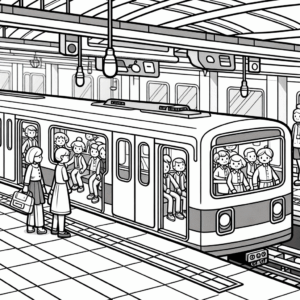 coloring_page_Transportation_Subway Subway