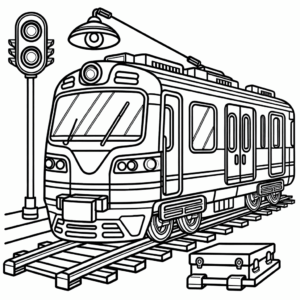coloring_page_Transportation_Train Train