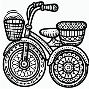coloring_page_Transportation_Tricycle Tricycle