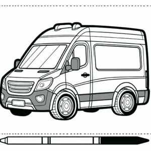 coloring_page_Transportation_Van Van