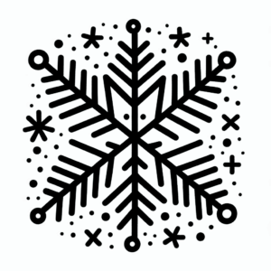 coloring_page_Weather_Snowflake Snowflake