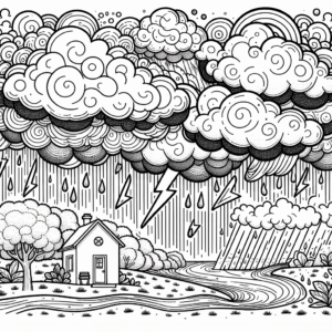 coloring_page_Weather_Storm Storm