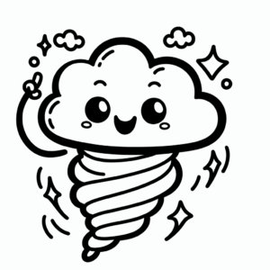 coloring_page_Weather_Stormcloud Stormcloud