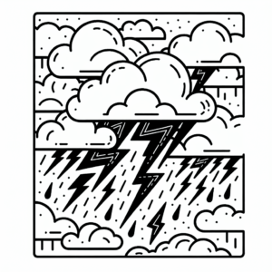 coloring_page_Weather_Thunder Thunder