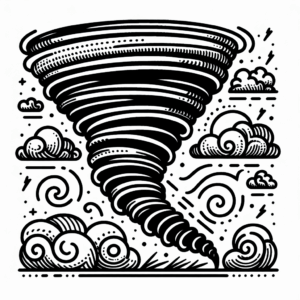 coloring_page_Weather_Tornado Tornado