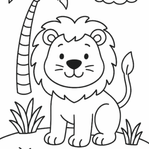 coloring_page_lion Lion
